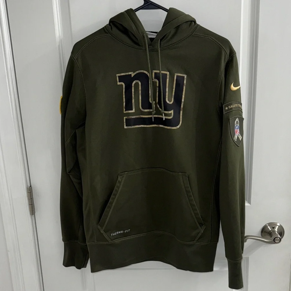 Nike “Salute To Service” Dark Green Men's Hoodie with Logo - Picture 1 of 7